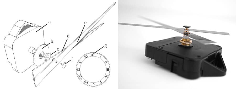 Reloj de pared Ø44 y 70 cm